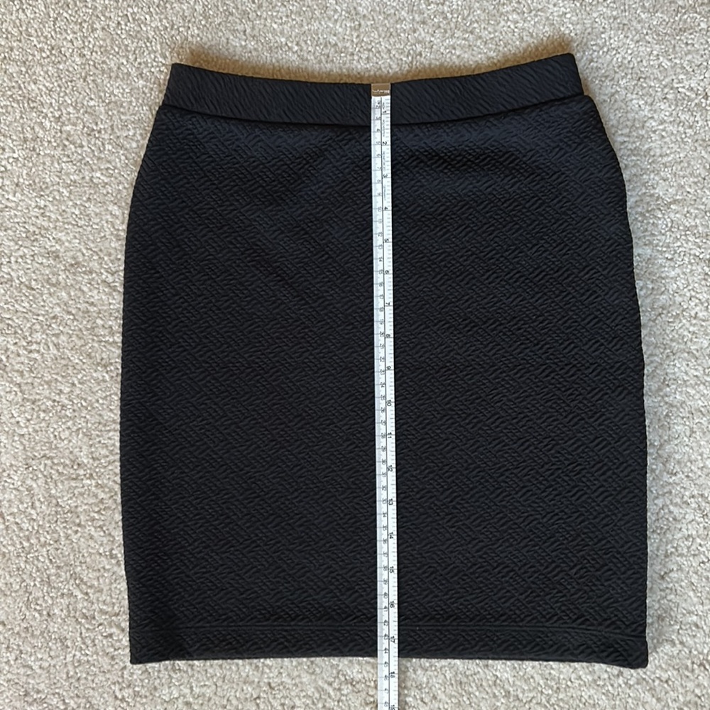 Loft Petites Black Textured Skirt XXSP - Picture 7 of 7